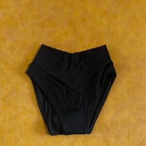 Black High-Waisted Bikini Bottom